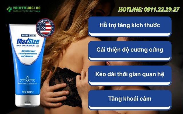 Công dụng của Swiss Navy MAX Size Cream