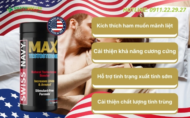 Công dụng của SWISS NAVY MAX TESTOSTERONE