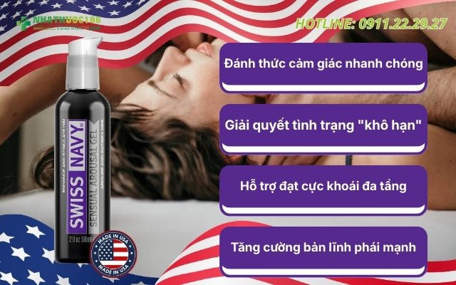 Công dụng của Swiss Navy Sensual Arousal Gel