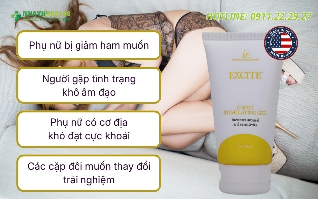 Đối tượng sử dụng Excite - C-Spot Stimulating Gel