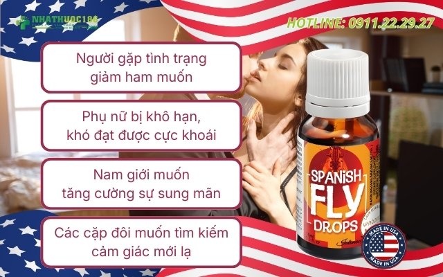 Đối tượng sử dụng Spanish Fly Drops 15ml