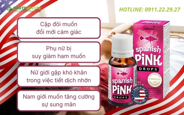 Đối tượng sử dụng Spanish Pink Drops