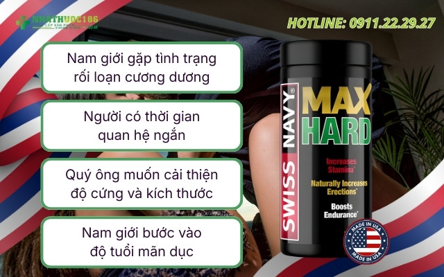 Đối tượng sử dụng Swiss Navy Max Hard