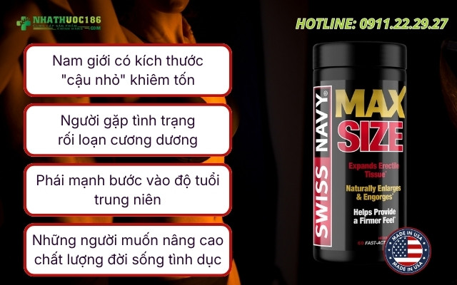 Đối tượng sử dụng Swiss Navy Max Size