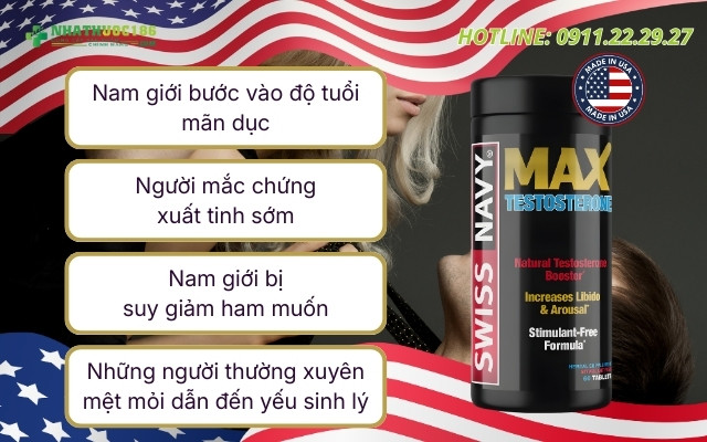 Đối tượng sử dụng SWISS NAVY MAX TESTOSTERONE