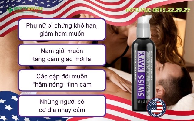 Đối tượng sử dụng Swiss Navy Sensual Arousal Gel