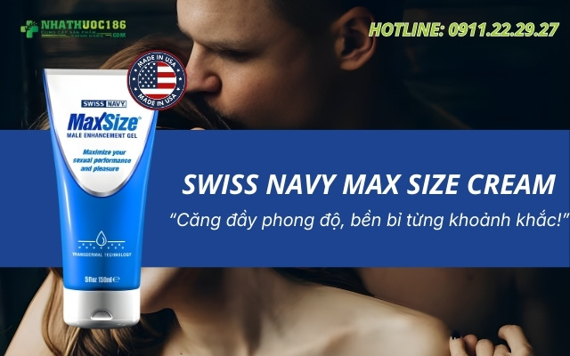 Giới thiệu về Swiss Navy MAX Size Cream