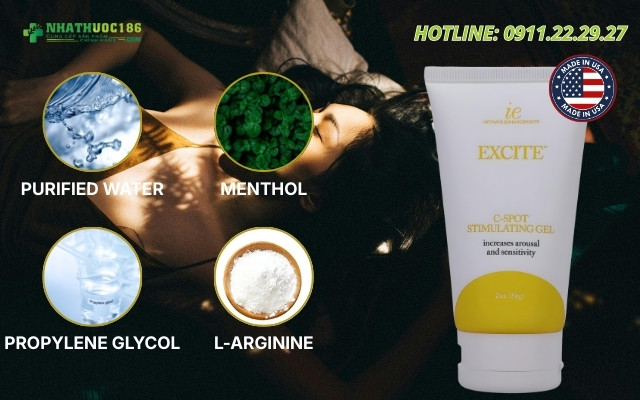 Thành phần có trong Excite - C-Spot Stimulating Gel