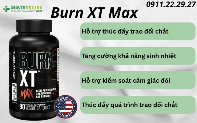 Những công dụng hỗ trợ tập luyện của Burn XT Max