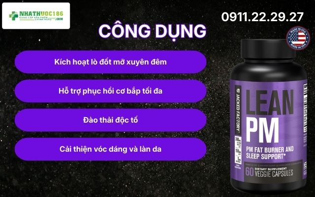 Công dụng vượt trội của Lean PM Night Time