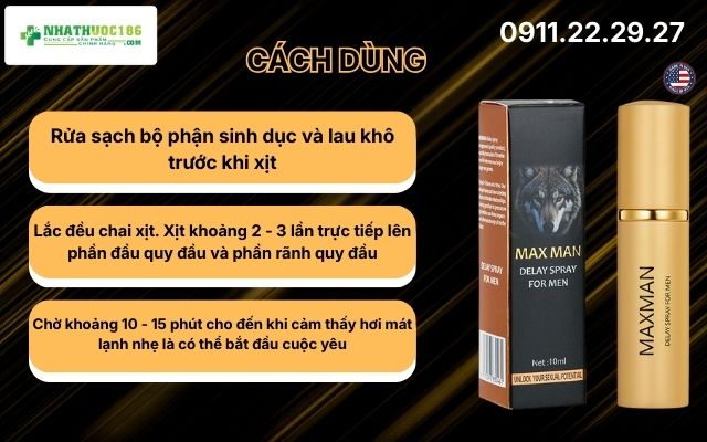 Hướng dẫn sử dụng Maxman Delay Spray để đạt hiệu quả tối ưu 