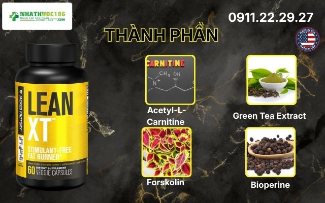 Phân tích bảng thành phần tinh gọn của Lean-XT Non-Stim Fat Burner
