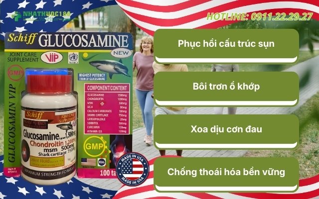 Công dụng của Glucosamin Schiff 1500Mg 100 viên