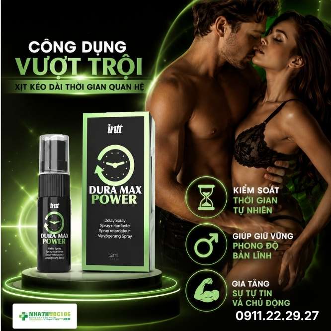 Công Dụng Vượt Trội Của Xịt Chống Xuất Tinh Sớm Dura Max Power Delay Spray