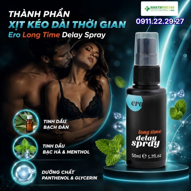 Thành Phần Xịt Kéo Dài Thời Gian Quan Hệ Long Time Delay Spray