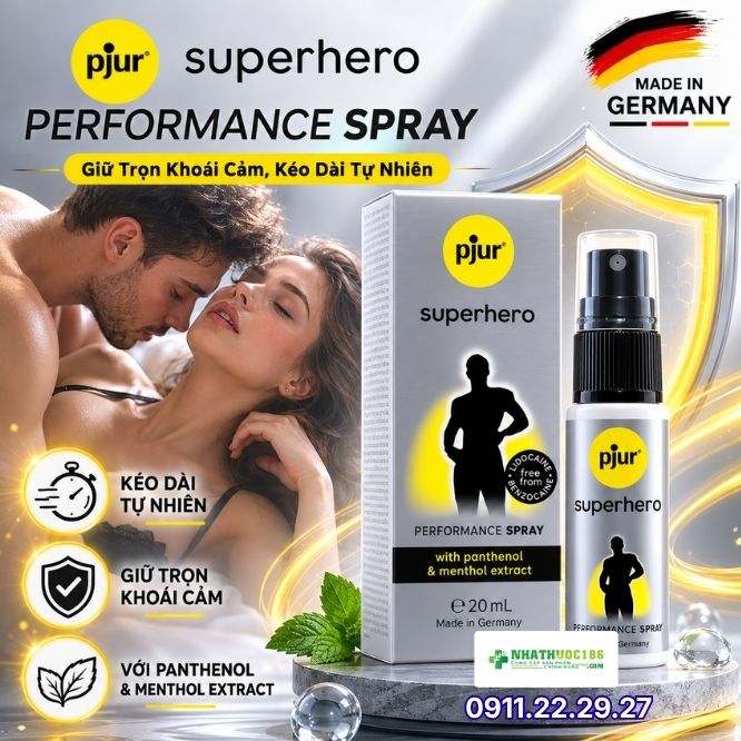 Tổng Quan Về Xịt Kéo Dài Thời Gian Superhero Performance Spray