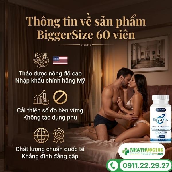 Giới thiệu sản phẩm BiggerSize 60 viên