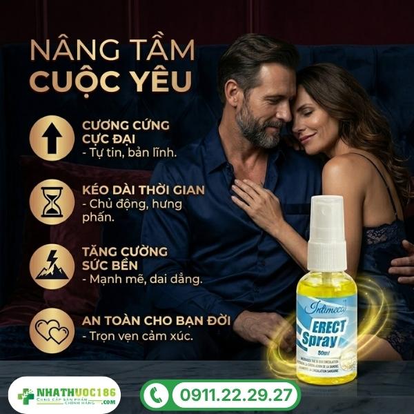 Công dụng vượt trội của nước xịt Erect Spray 50ml