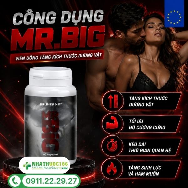 Công dụng vượt trội của viên uống MR.BIG 60 viên
