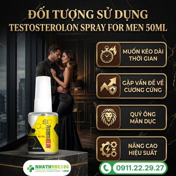 Đối tượng sử dụng và cách bảo quản Testosterolon Spray For Men 50ml