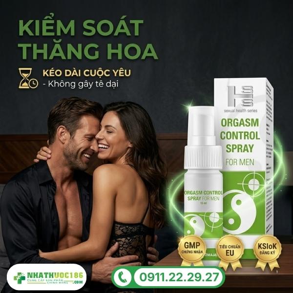 Giới thiệu sản phẩm Orgasm Control Spray 15 ML