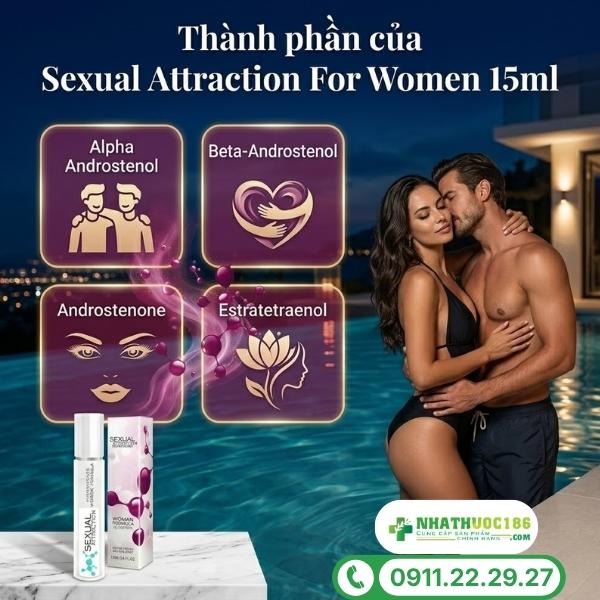Thành phần tự nhiên trong nước hoa Sexual Attraction For Women 15ml