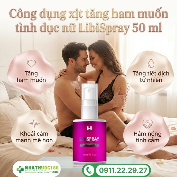 Công dụng vượt trội của nước xịt LibiSpray 50 ml