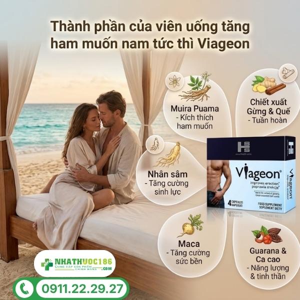 Thành phần tự nhiên trong viên uống Viageon