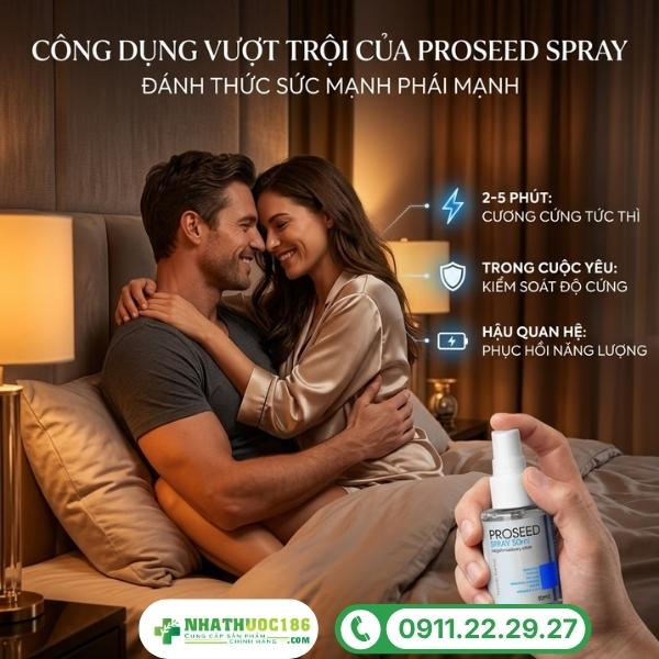 Công dụng vượt trội của nước xịt Lovely Lovers Proseed Spray 50 ml