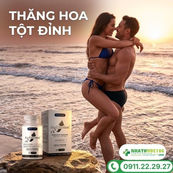 Công dụng vượt trội của BigErection 60 viên