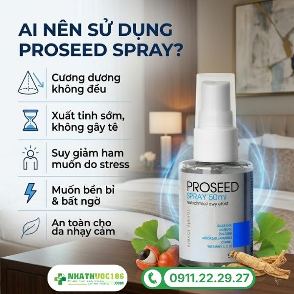 Đối tượng sử dụng và cách bảo quản Lovely Lovers Proseed Spray 50 ml