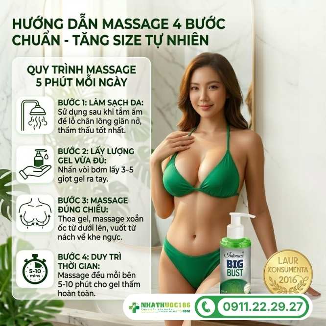 Hướng dẫn sử dụng Big Bust 150ml đúng cách