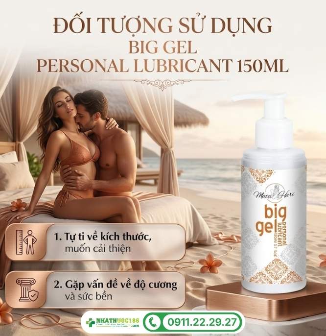 Đối tượng sử dụng Big Gel Personal Lubricant 150ml