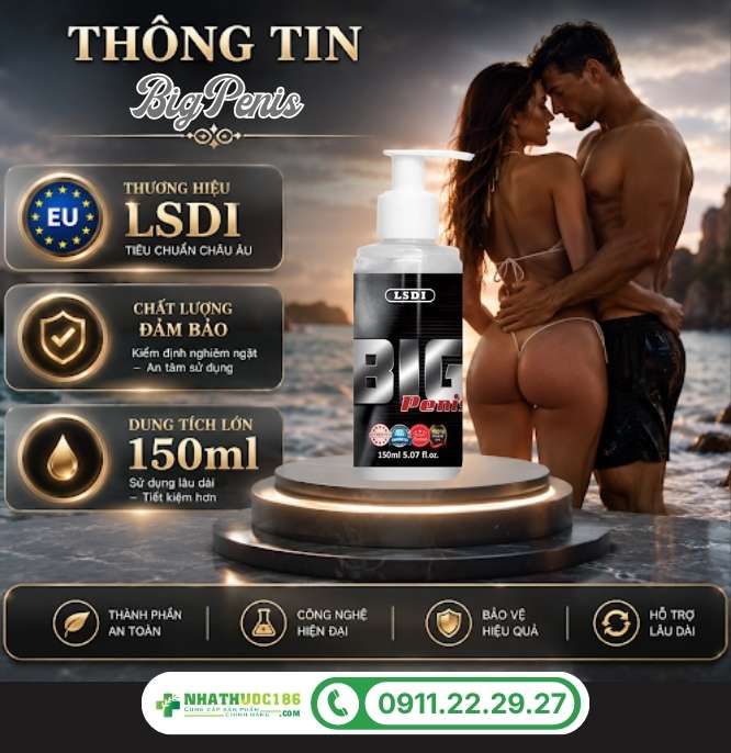 Giới thiệu sản phẩm Big Penis 150ml