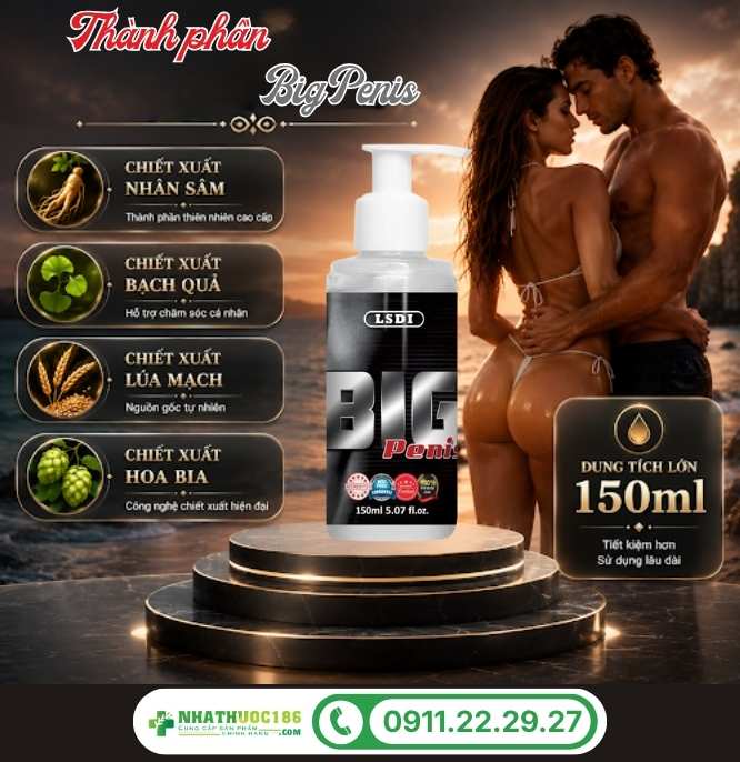 Thành phần tự nhiên có trong Big Penis 150ml