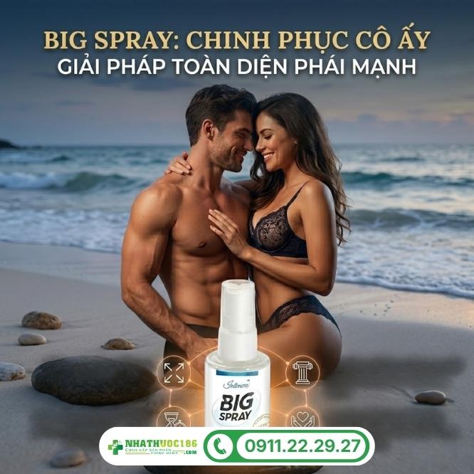 Công dụng của xịt Big Spray 50ml đối với phái mạnh