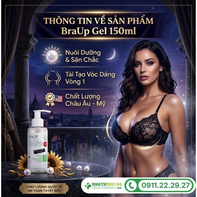 Thông tin về sản phẩm BraUp Gel 150ml