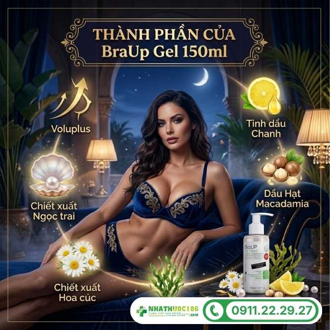 Thành phần đột phá của BraUp Gel 150ml