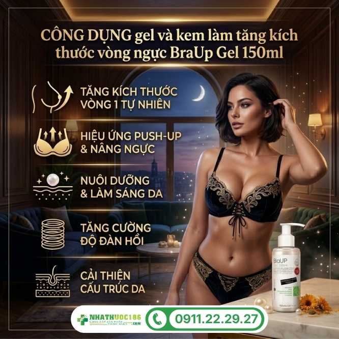 Công dụng vượt trội của BraUp Gel 150ml