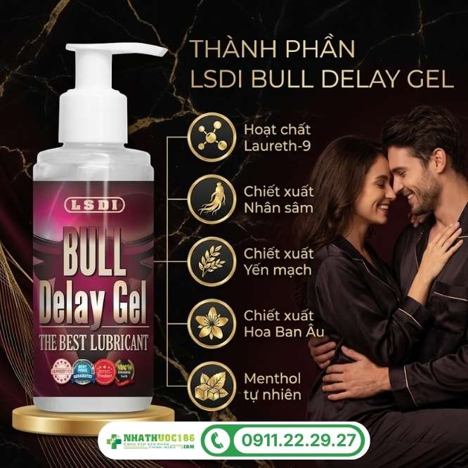 Thành phần trong Bull Delay Gel 150ml