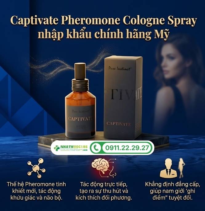 Giới thiệu nước hoa Captivate Pheromone Cologne Spray nhập khẩu Mỹ