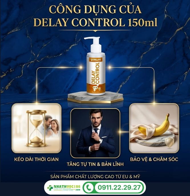 Công dụng của gel bôi Delay Control 150ml