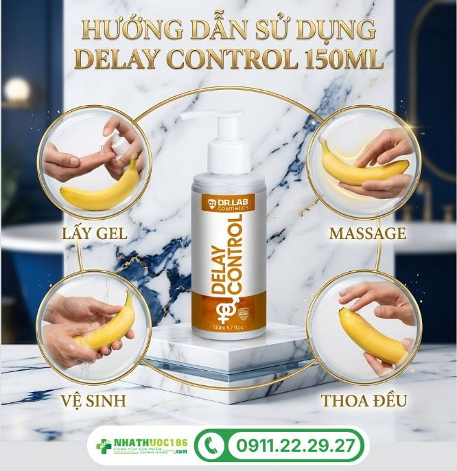 Hướng dẫn sử dụng gel bôi Delay Control 150ml đúng cách