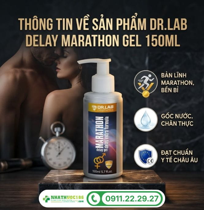 Giới thiệu sản phẩm Delay Marathon Gel 150ml