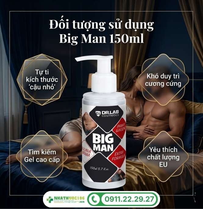 Đối tượng sử dụng Dr.Lab Big Man 150ml