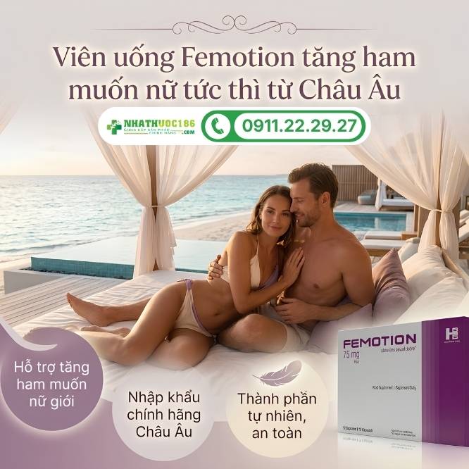 Tổng quan về viên uống sinh lý nữ Femotion 1 vỉ 10 viên