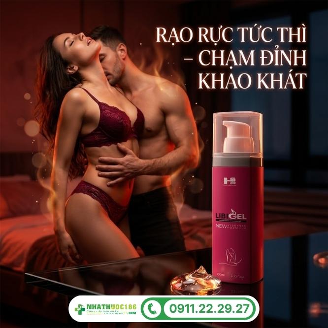 Công dụng gel kích thích giác quan và cực khoái cho nữ LibiGel 100ml