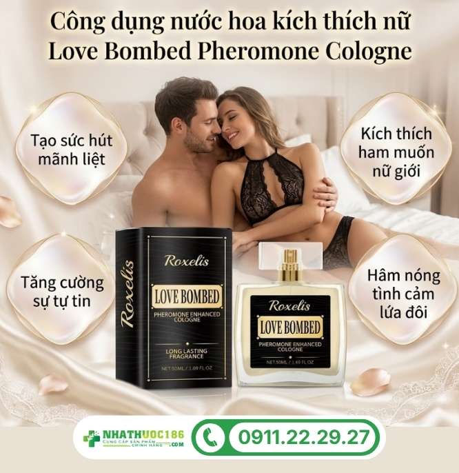Công dụng vượt trội của nước hoa quyến rũ phái nữ Love Bombed Pheromone Cologne