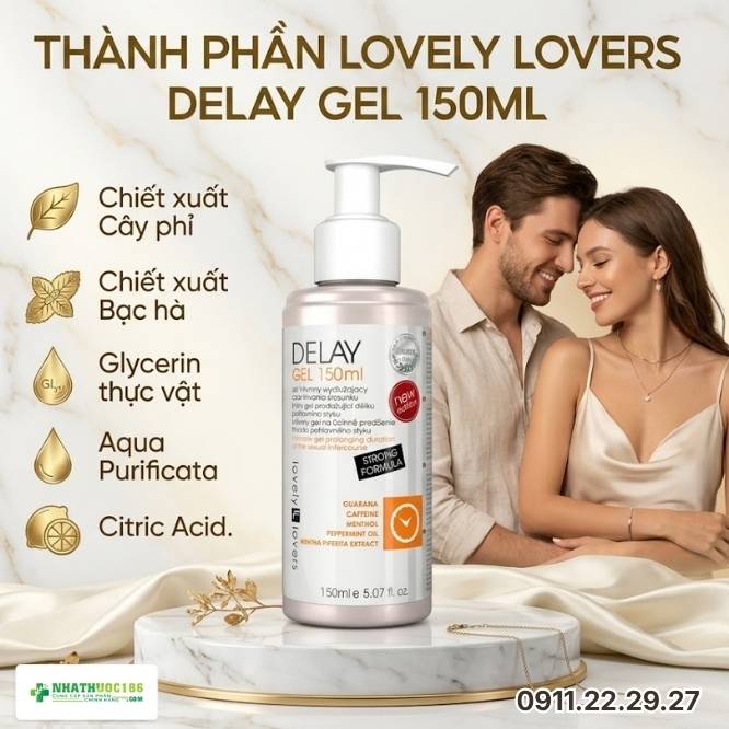 Thành Phần Tự Nhiên Lành Tính Của Lovely Lovers Delay Gel 150ml