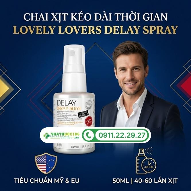 Thông tin về chai xịt kéo dài thời gian Lovely Lovers Delay Spray